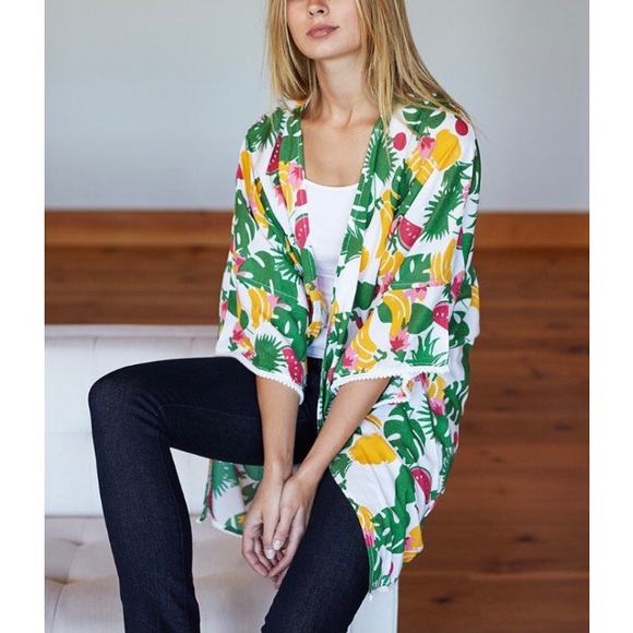 Emerson Fry Sweaters - Emerson Fry Curation kimono in wild fruit